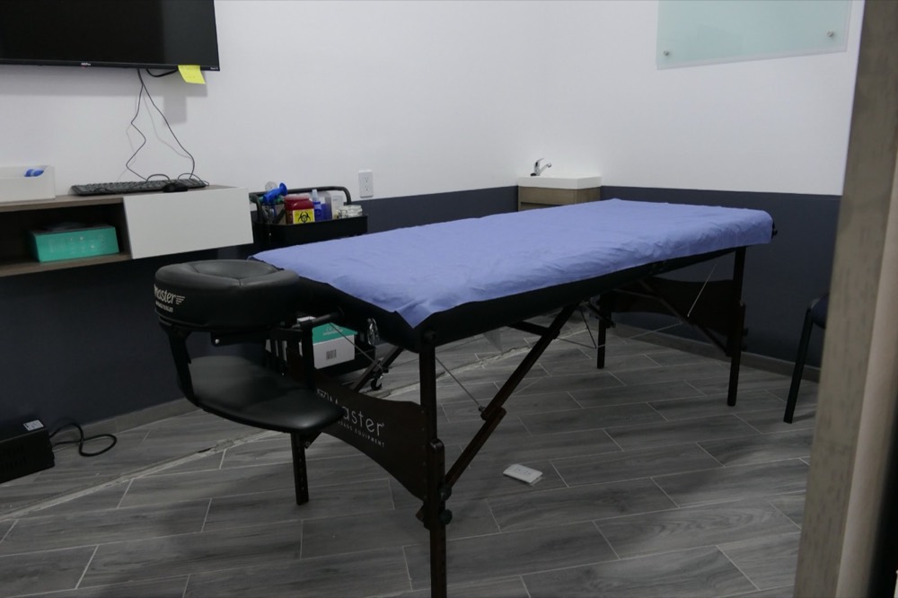Cubículo de fisioterapia de Dolorfin Oceanía